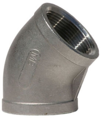Picture of ELBOW 150# SS304 THREADED 45* 1-1/4"